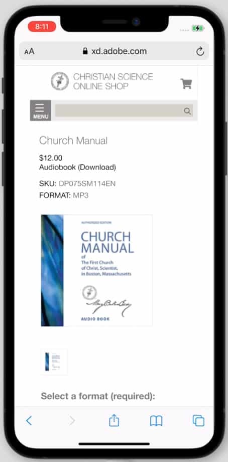 Online-Shop-XD-Prototype Case study — consolidated formats